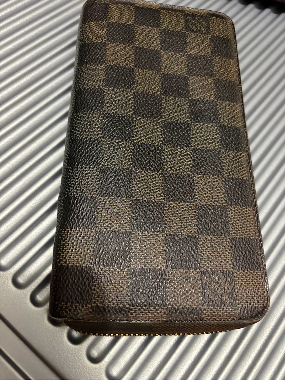 Louis Vuitton Brown Damier Canvas Zip Wallet